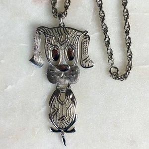 Vintage Alan Puppy Pendant Necklace